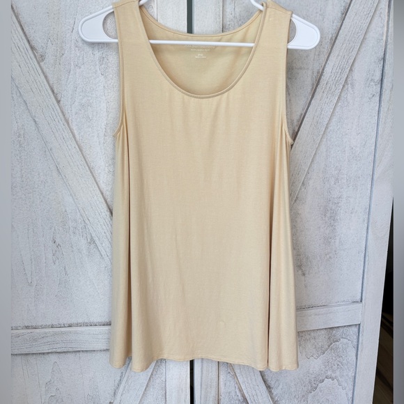 Soft Surroundings Butter Yellow Tank Top Women’s Size Small Summer Capsule - Picture 7 of 7